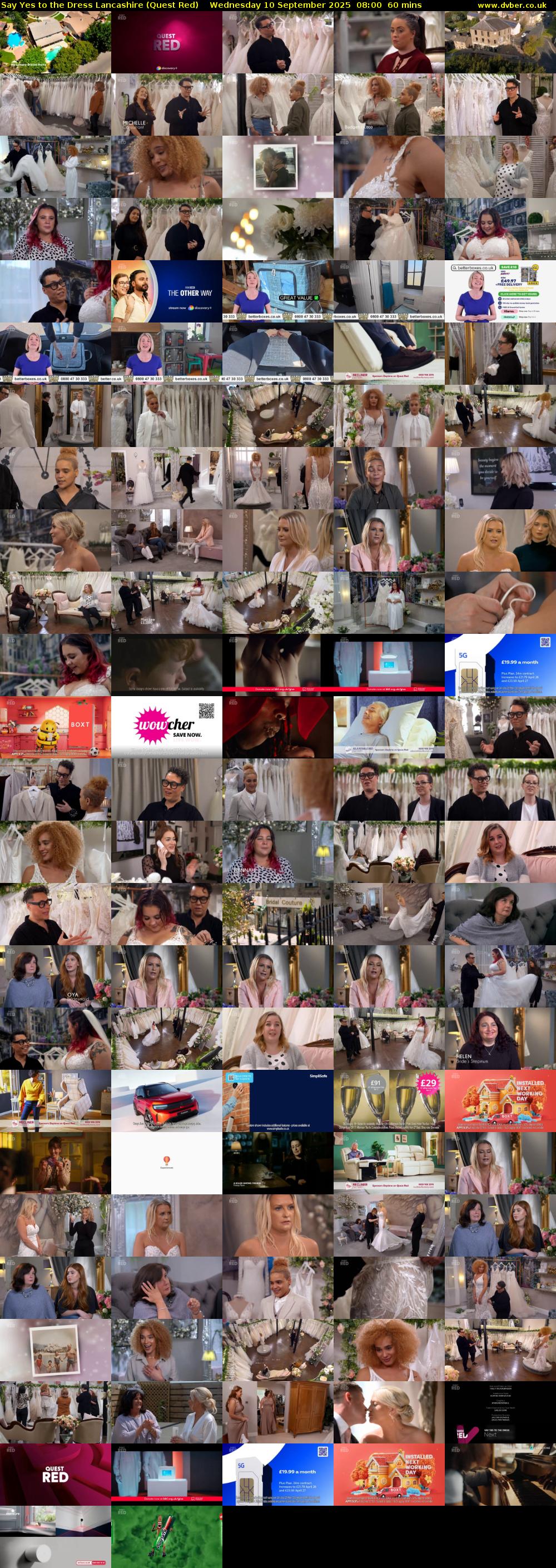 Say Yes to the Dress Lancashire (Quest Red) Wednesday 10 September 2025 08:00 - 09:00