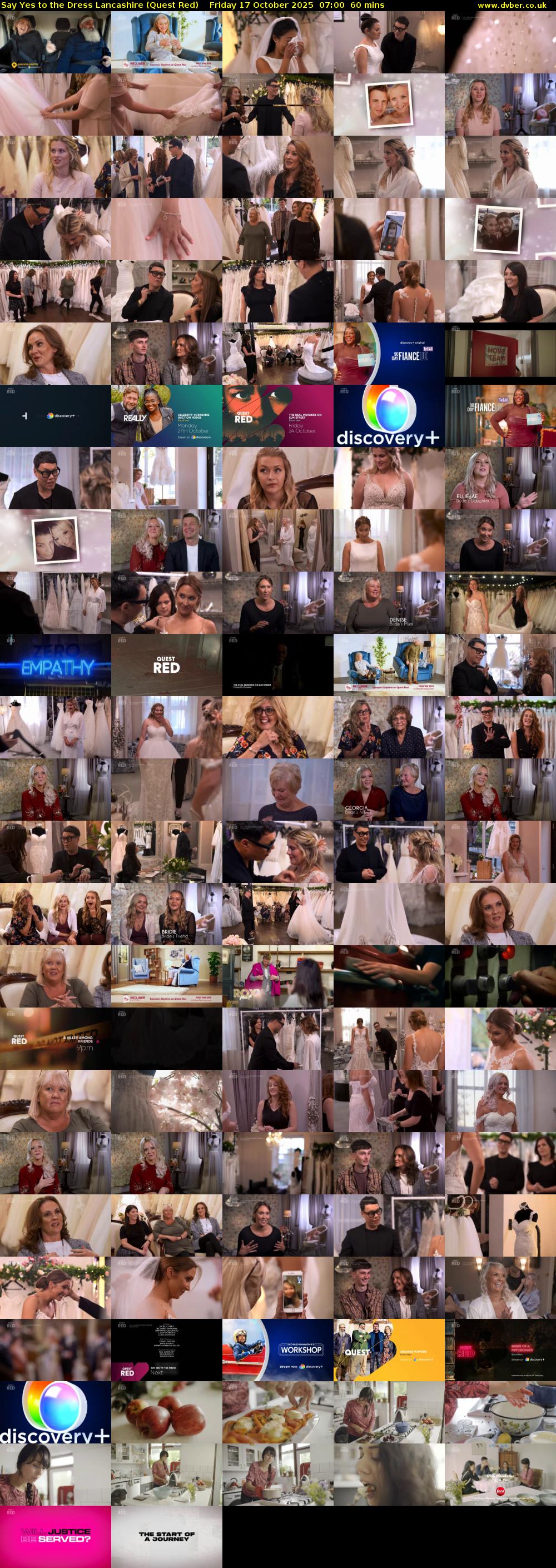 Say Yes to the Dress Lancashire (Quest Red) Friday 17 October 2025 07:00 - 08:00