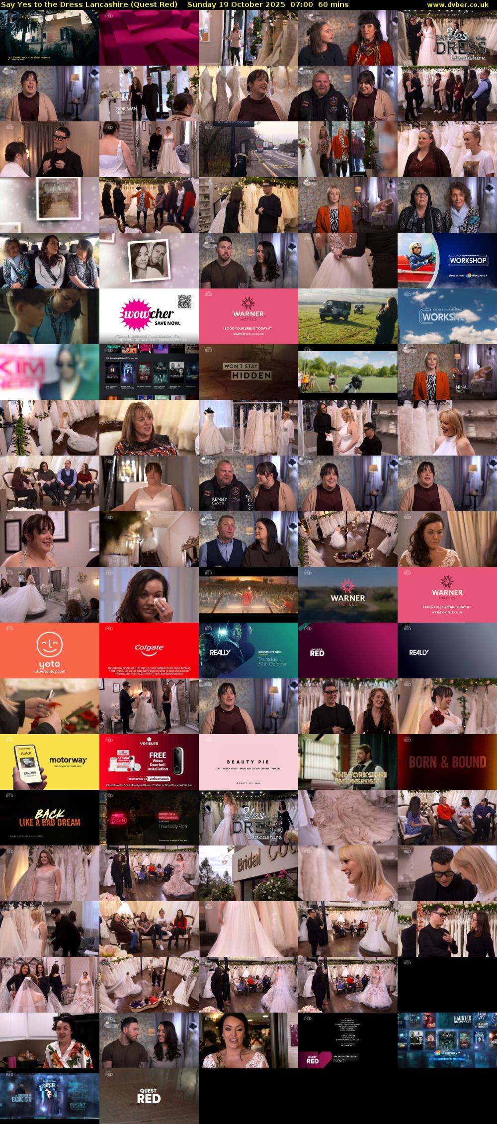 Say Yes to the Dress Lancashire (Quest Red) Sunday 19 October 2025 07:00 - 08:00