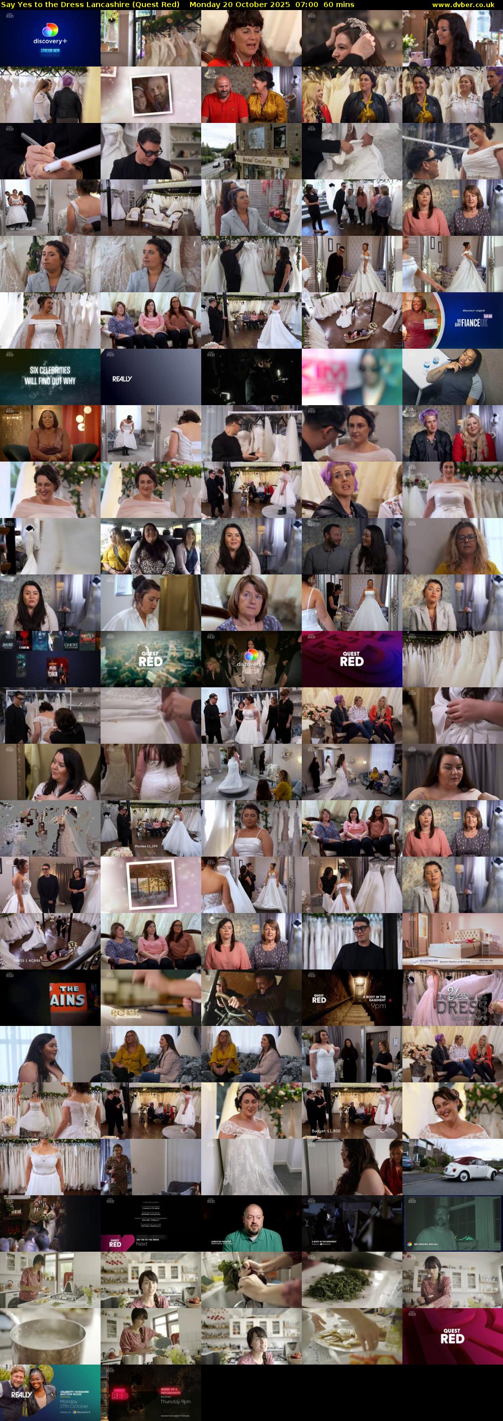 Say Yes to the Dress Lancashire (Quest Red) Monday 20 October 2025 07:00 - 08:00