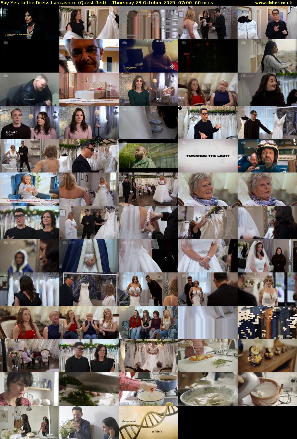 Say Yes to the Dress Lancashire (Quest Red) Thursday 23 October 2025 07:00 - 08:00