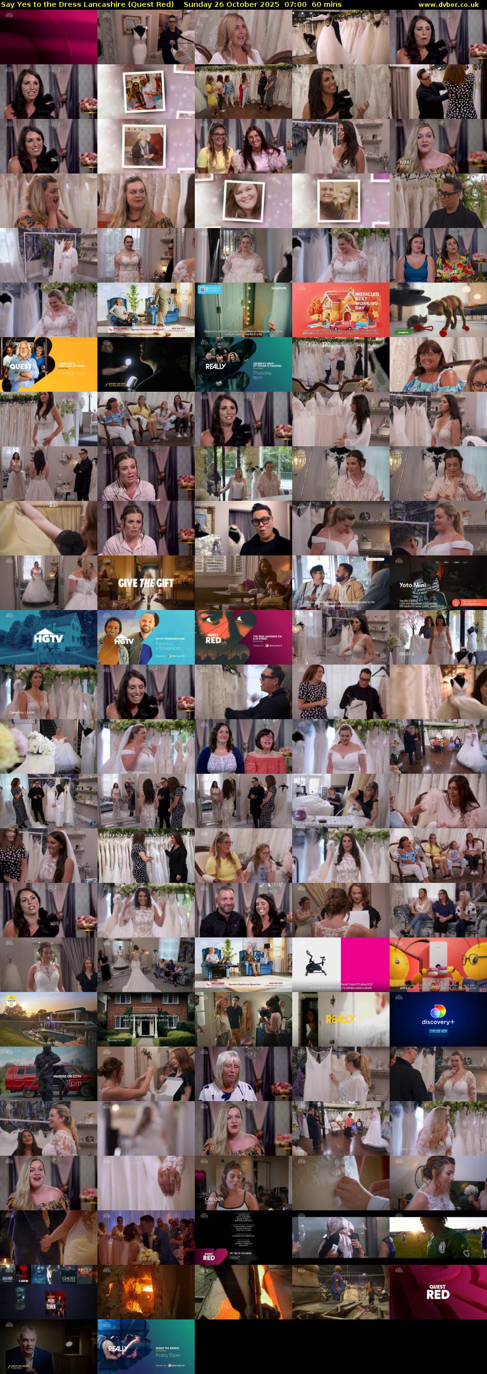 Say Yes to the Dress Lancashire (Quest Red) Sunday 26 October 2025 07:00 - 08:00