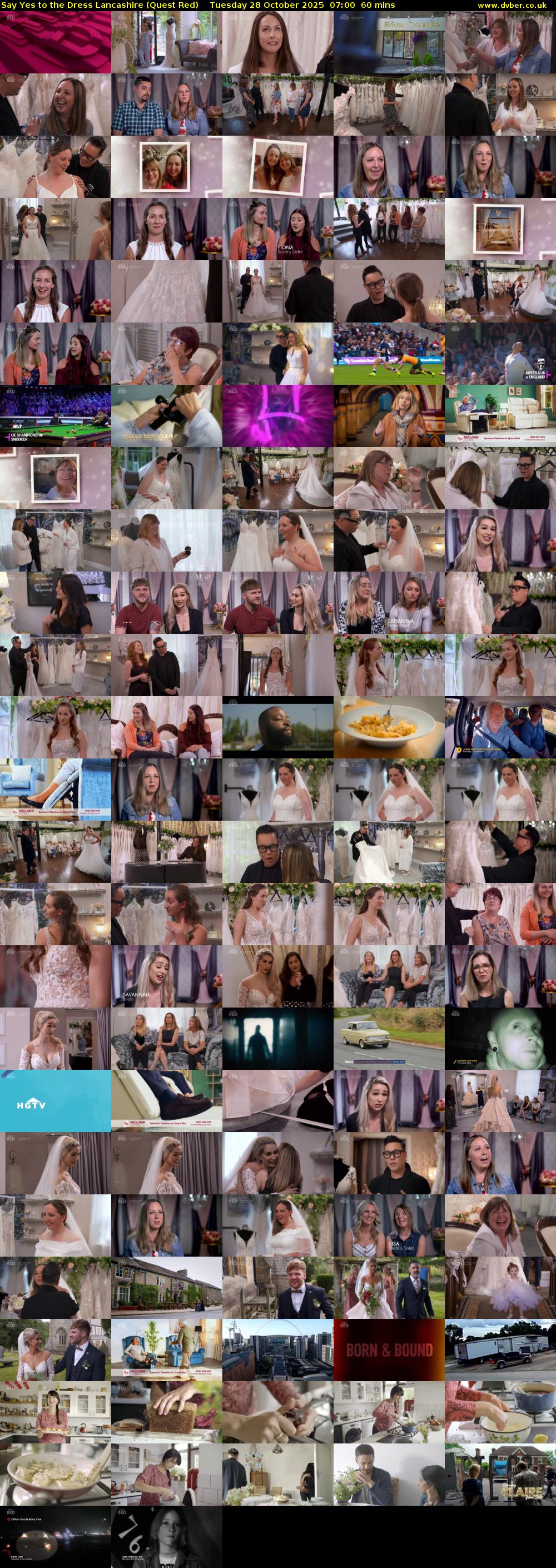 Say Yes to the Dress Lancashire (Quest Red) Tuesday 28 October 2025 07:00 - 08:00