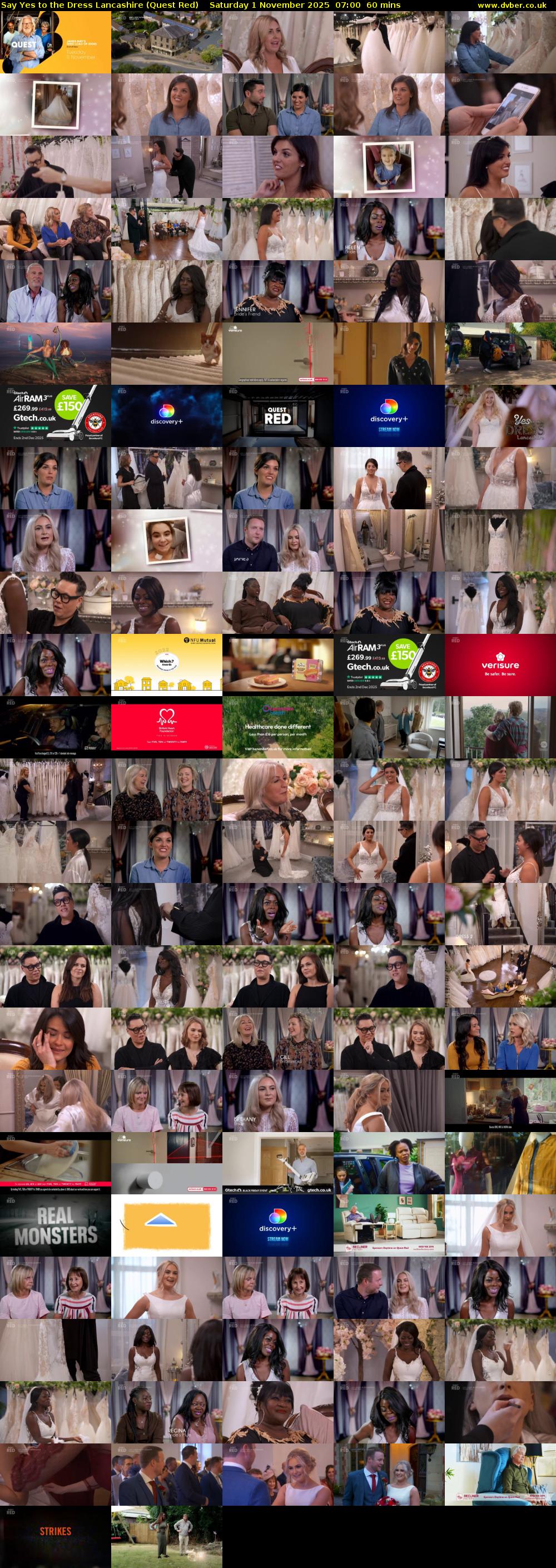 Say Yes to the Dress Lancashire (Quest Red) Saturday 1 November 2025 07:00 - 08:00