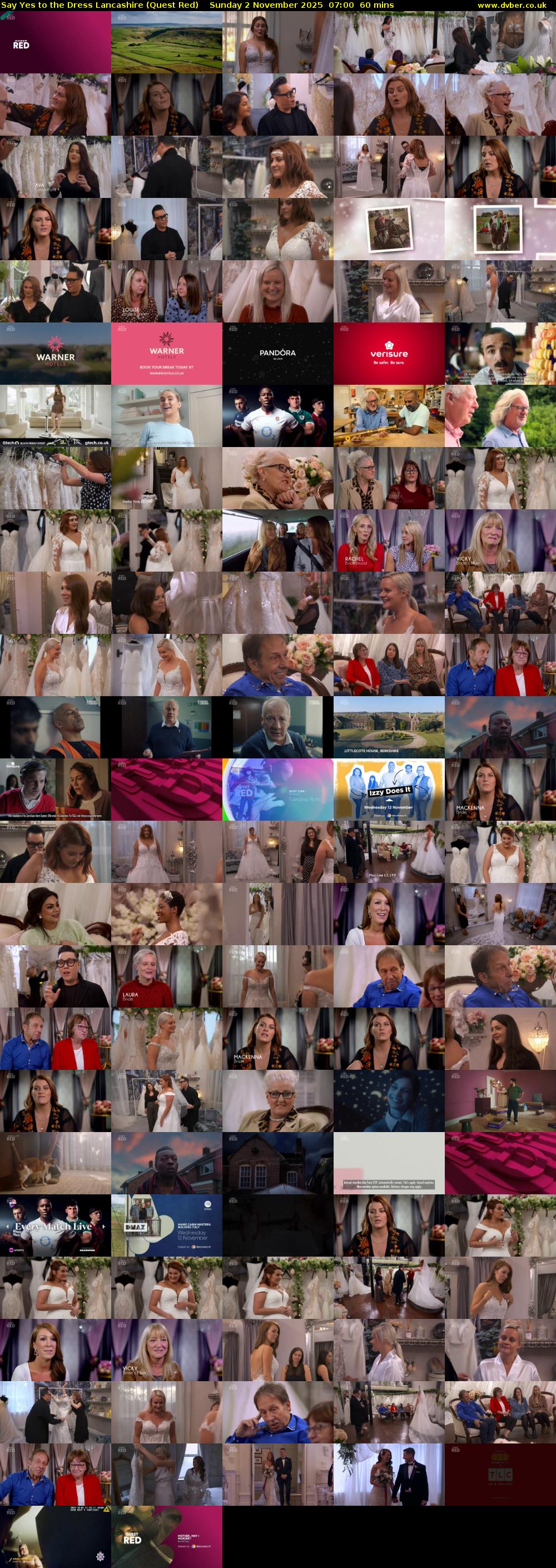 Say Yes to the Dress Lancashire (Quest Red) Sunday 2 November 2025 07:00 - 08:00