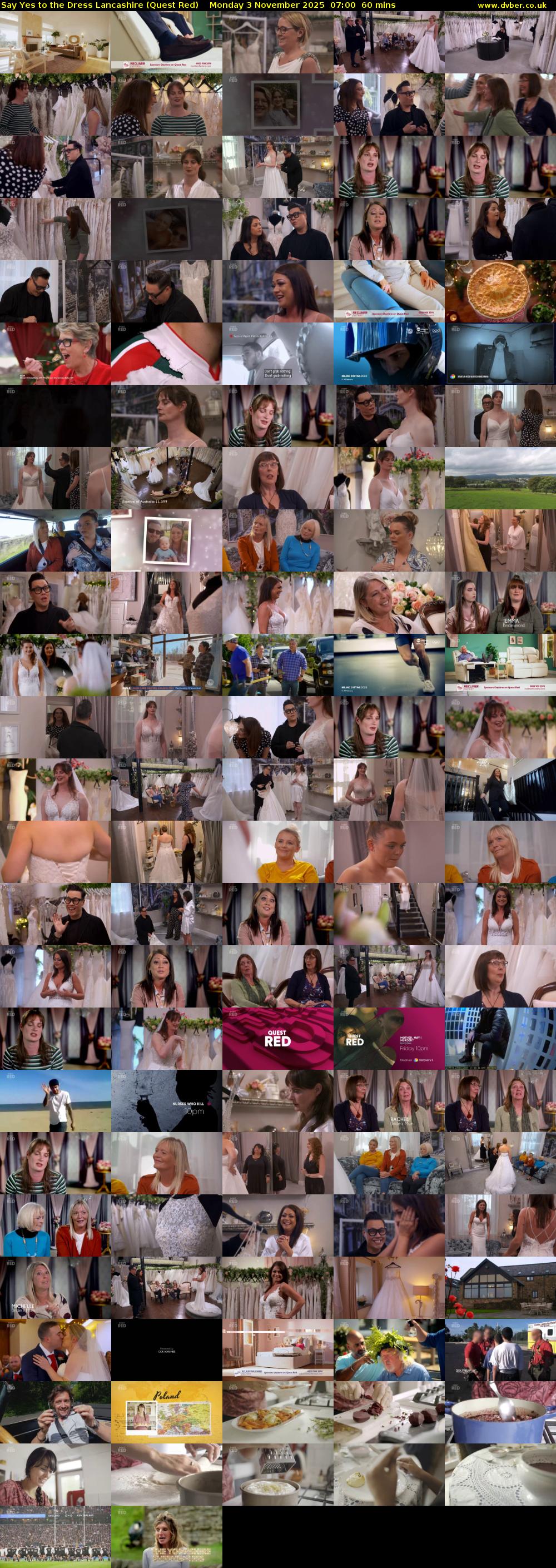 Say Yes to the Dress Lancashire (Quest Red) Monday 3 November 2025 07:00 - 08:00