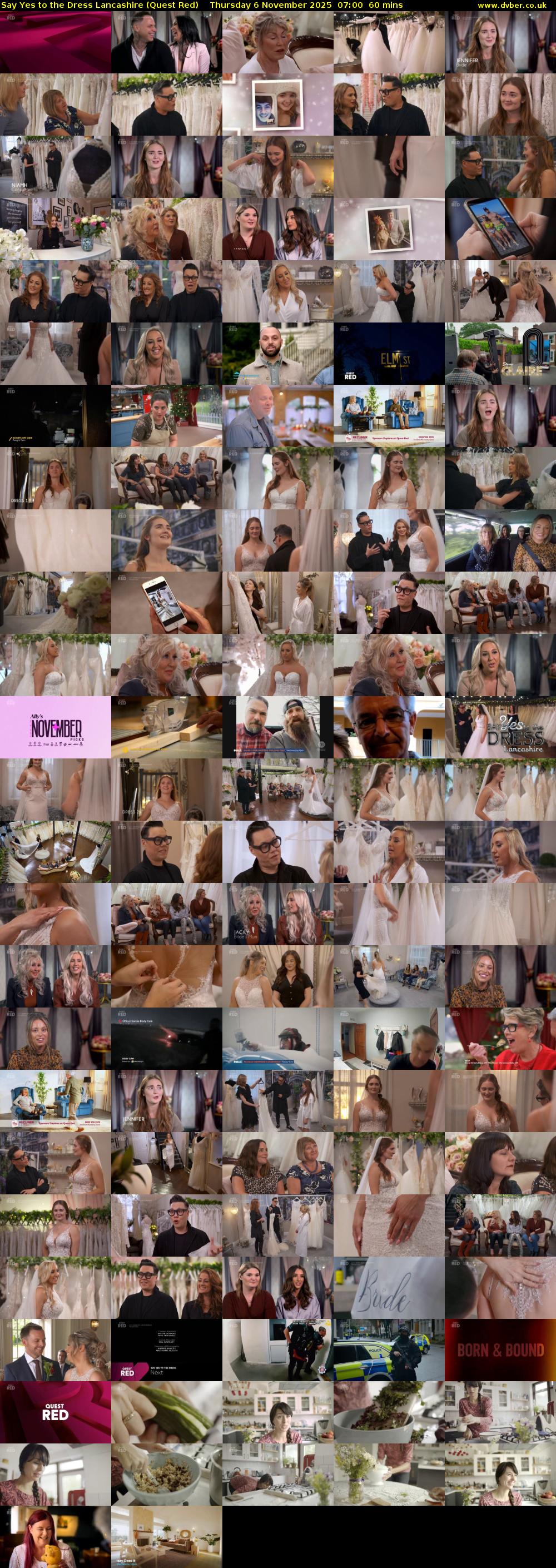 Say Yes to the Dress Lancashire (Quest Red) Thursday 6 November 2025 07:00 - 08:00