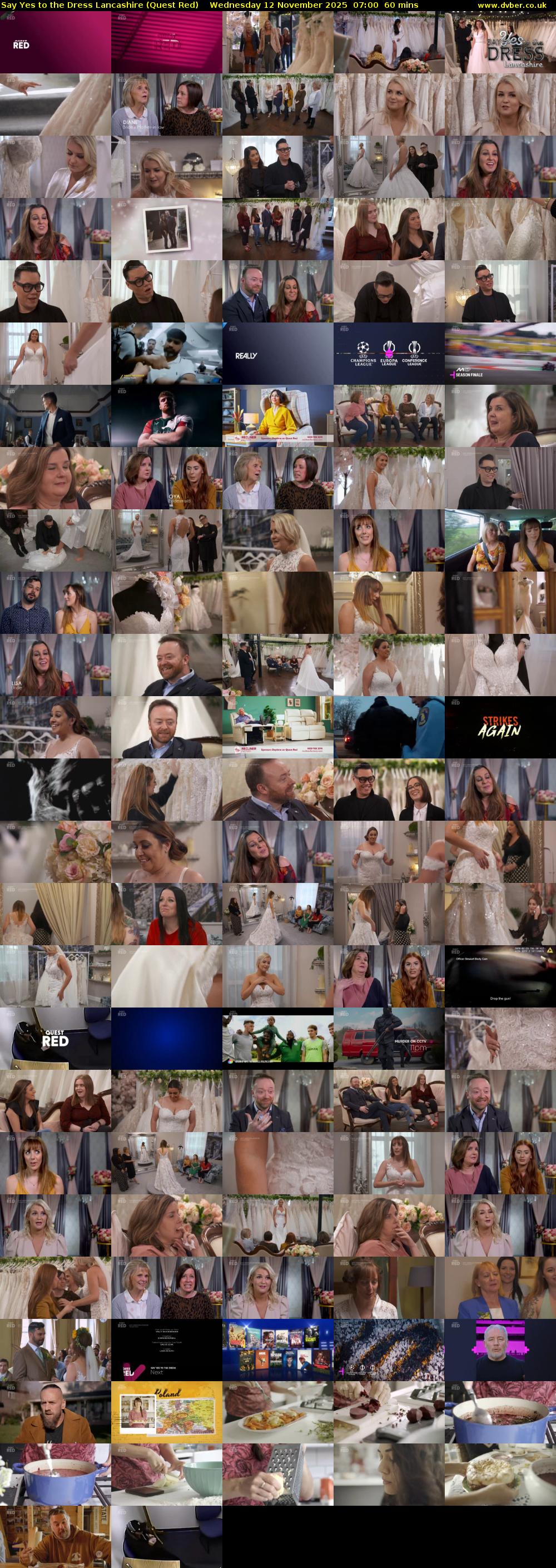 Say Yes to the Dress Lancashire (Quest Red) Wednesday 12 November 2025 07:00 - 08:00