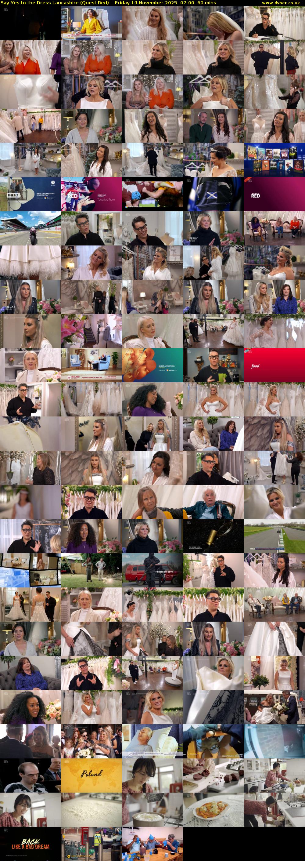 Say Yes to the Dress Lancashire (Quest Red) Friday 14 November 2025 07:00 - 08:00