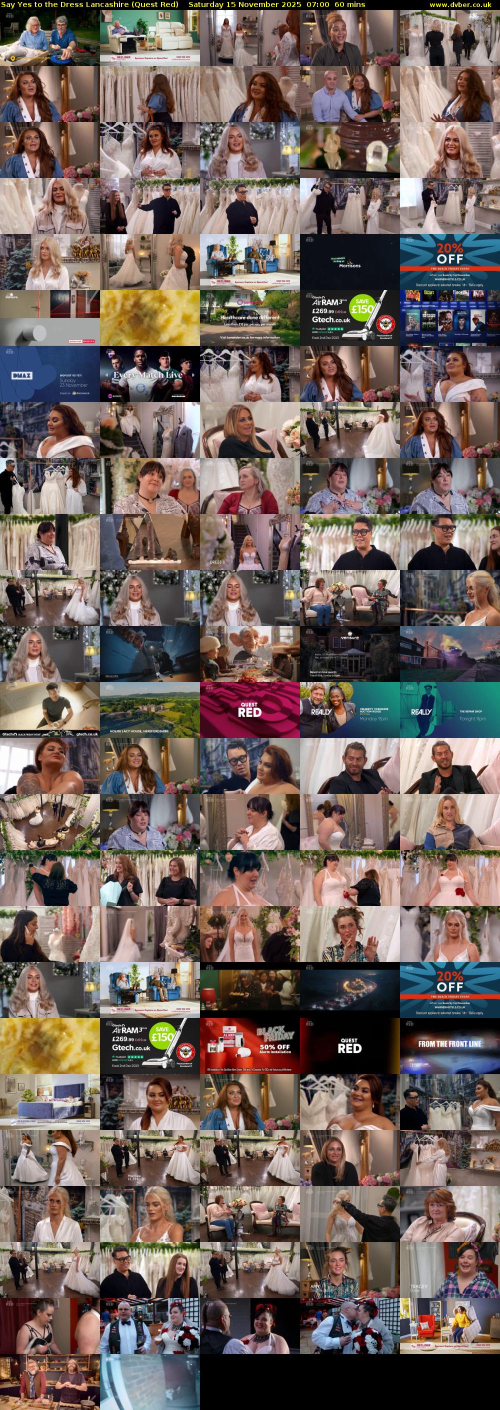 Say Yes to the Dress Lancashire (Quest Red) Saturday 15 November 2025 07:00 - 08:00