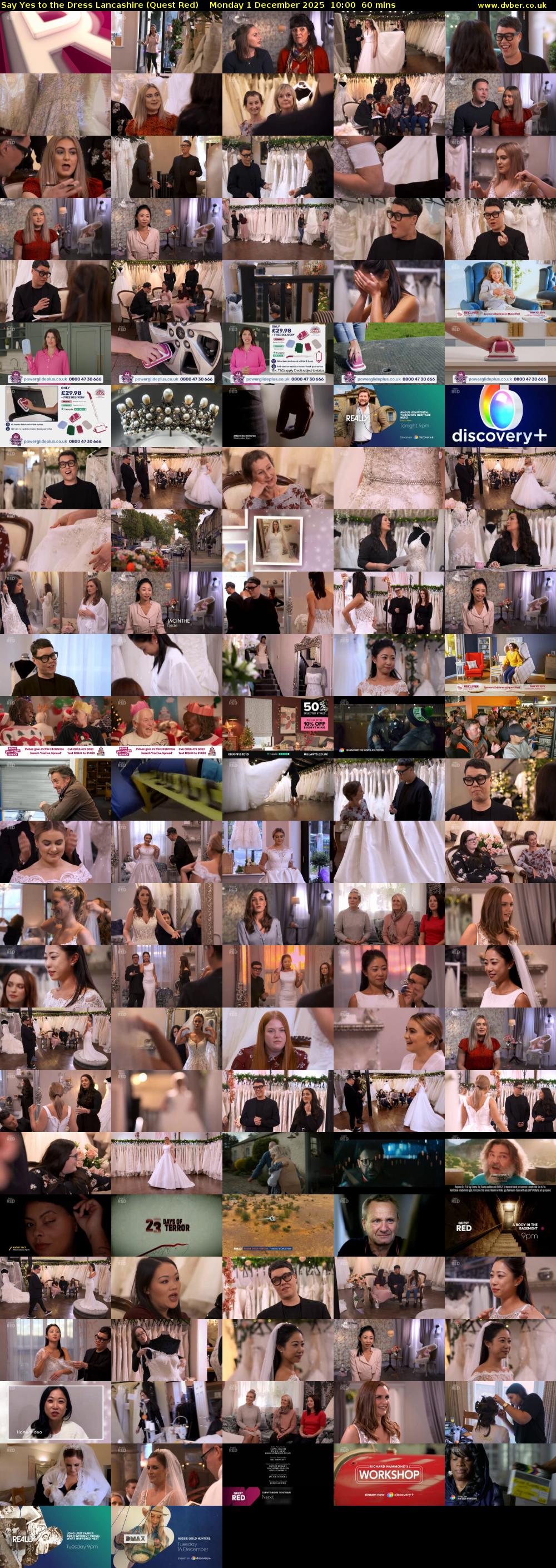 Say Yes to the Dress Lancashire (Quest Red) Monday 1 December 2025 10:00 - 11:00