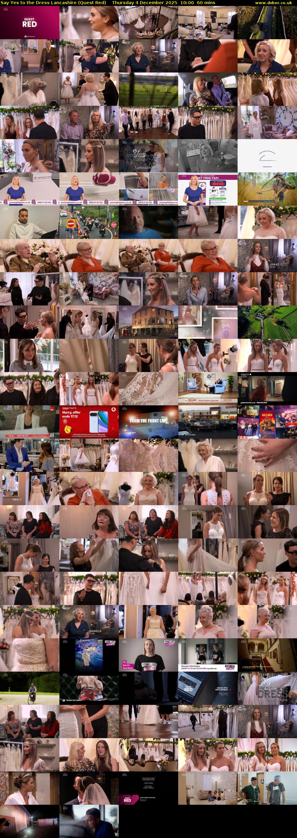 Say Yes to the Dress Lancashire (Quest Red) Thursday 4 December 2025 10:00 - 11:00