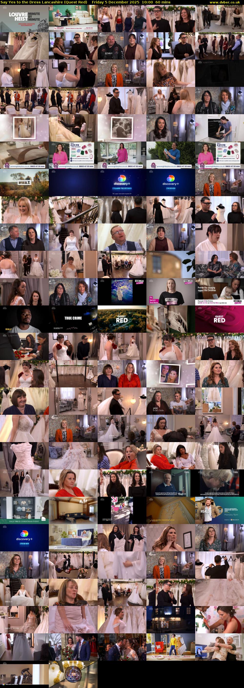 Say Yes to the Dress Lancashire (Quest Red) Friday 5 December 2025 10:00 - 11:00