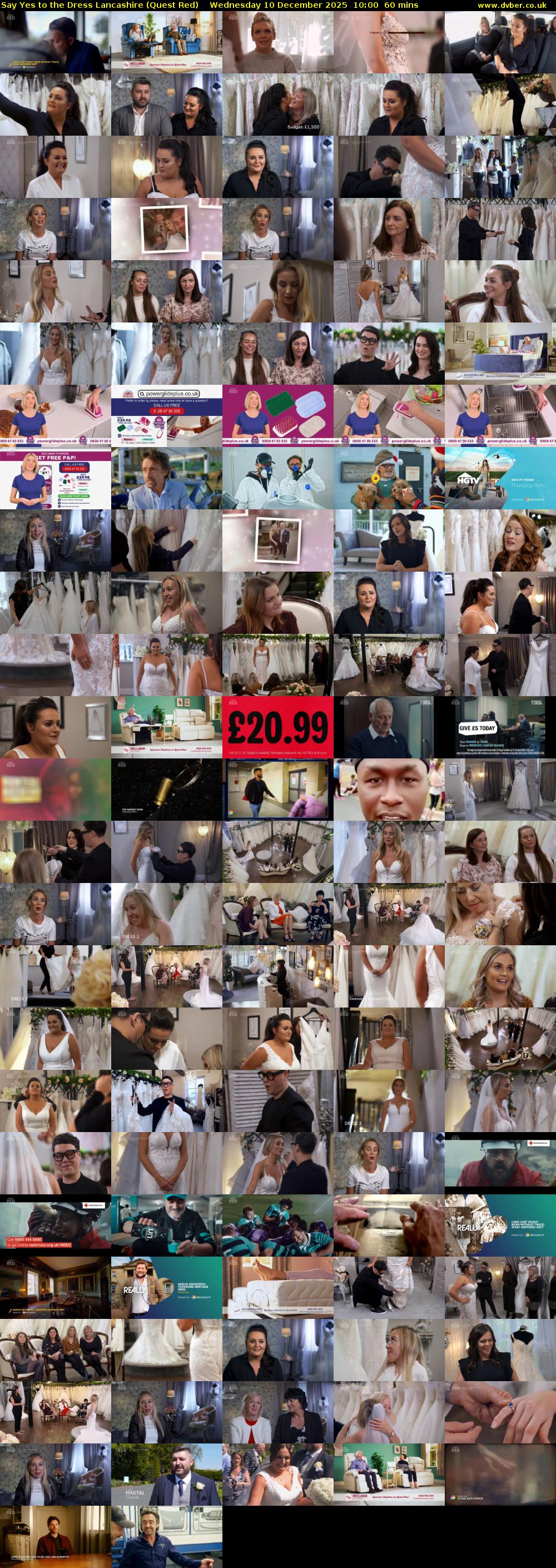 Say Yes to the Dress Lancashire (Quest Red) Wednesday 10 December 2025 10:00 - 11:00