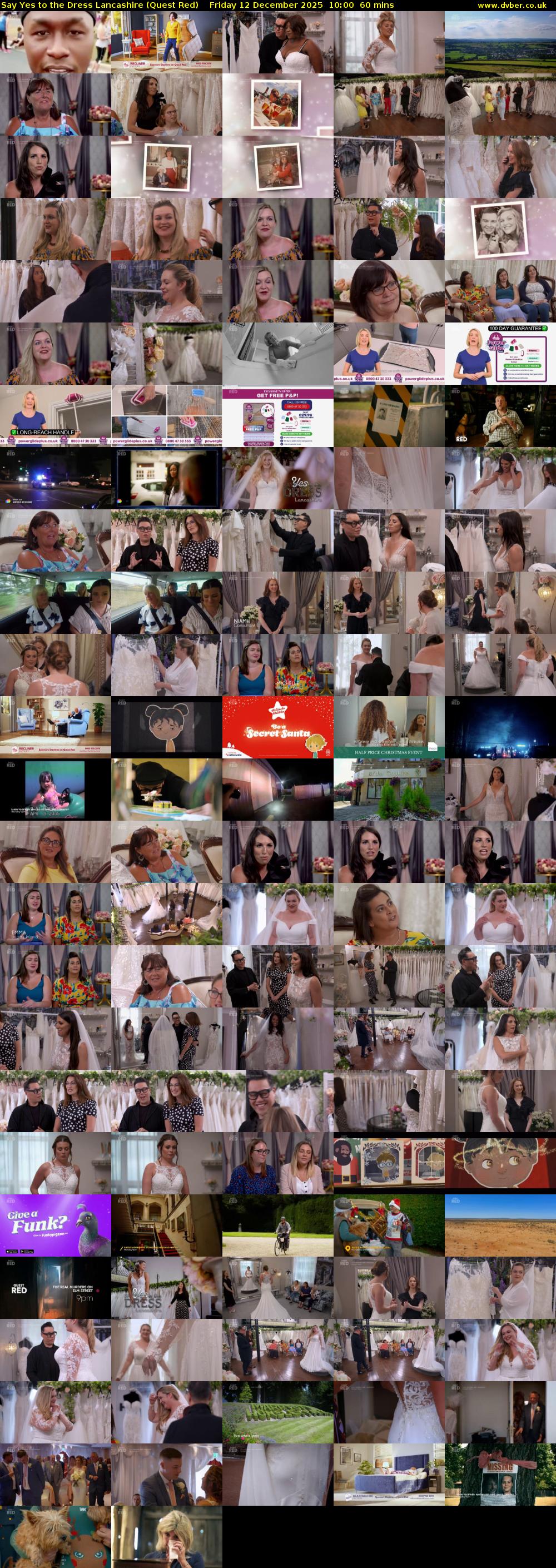 Say Yes to the Dress Lancashire (Quest Red) Friday 12 December 2025 10:00 - 11:00