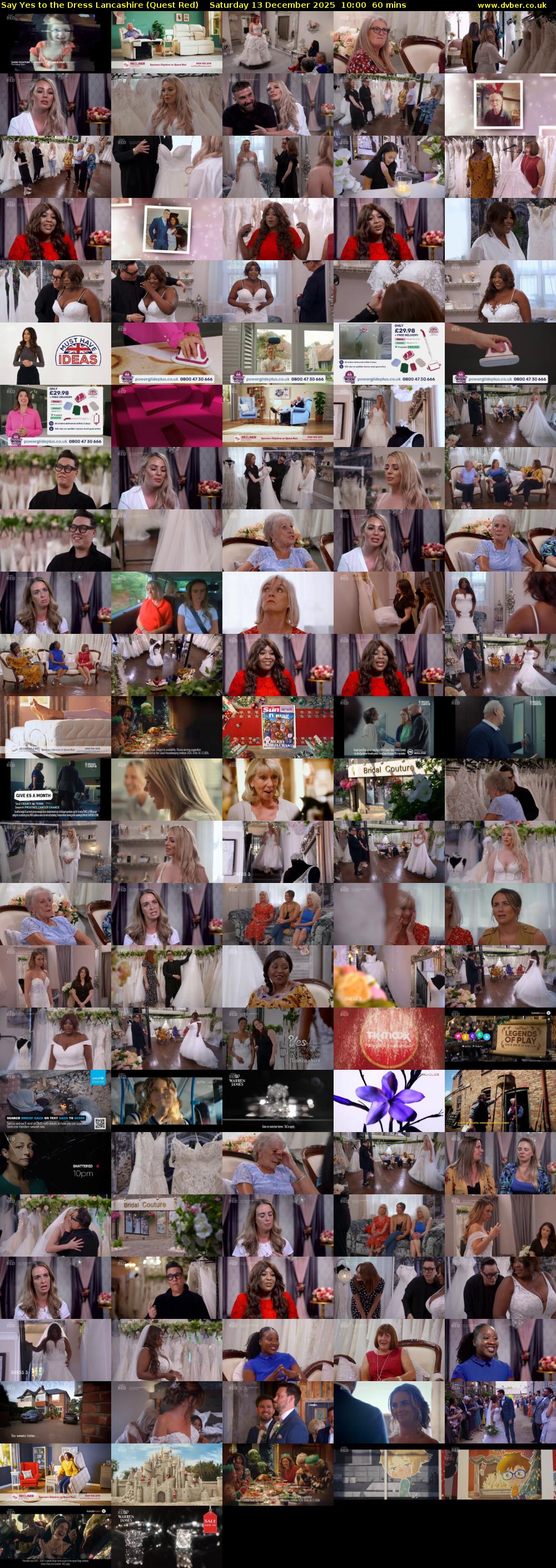 Say Yes to the Dress Lancashire (Quest Red) Saturday 13 December 2025 10:00 - 11:00