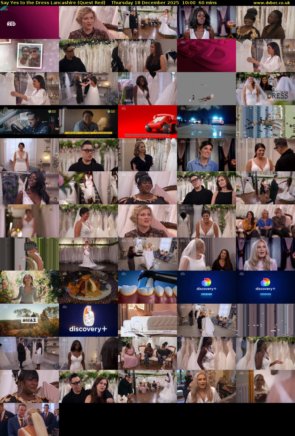 Say Yes to the Dress Lancashire (Quest Red) Thursday 18 December 2025 10:00 - 11:00