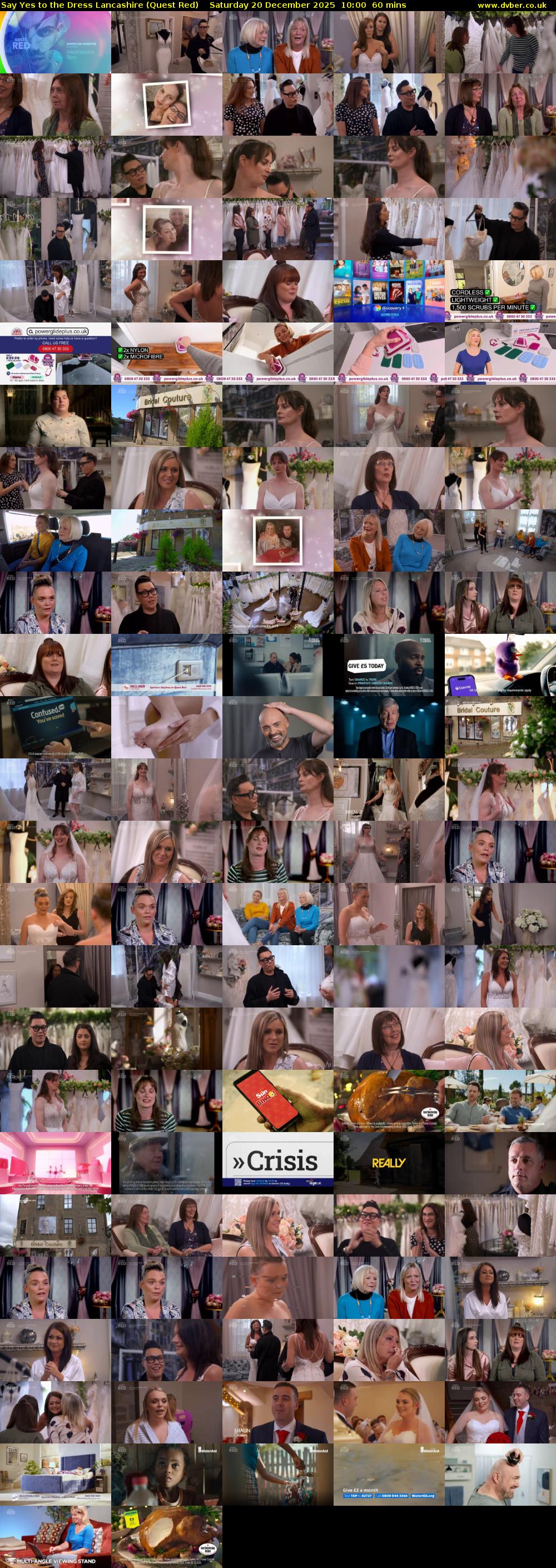 Say Yes to the Dress Lancashire (Quest Red) Saturday 20 December 2025 10:00 - 11:00