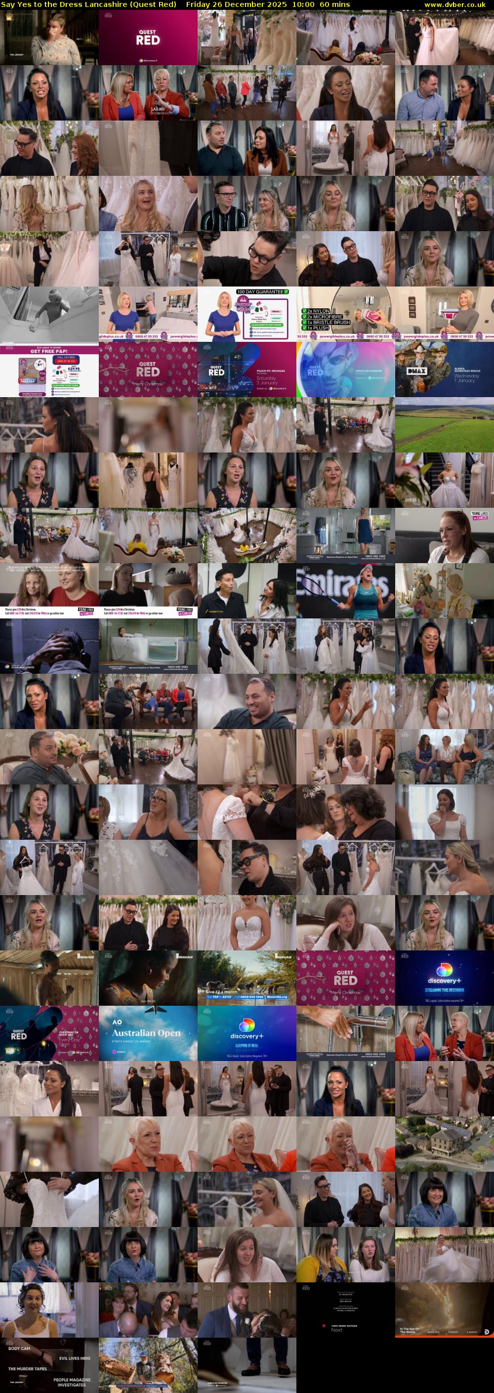 Say Yes to the Dress Lancashire (Quest Red) Friday 26 December 2025 10:00 - 11:00