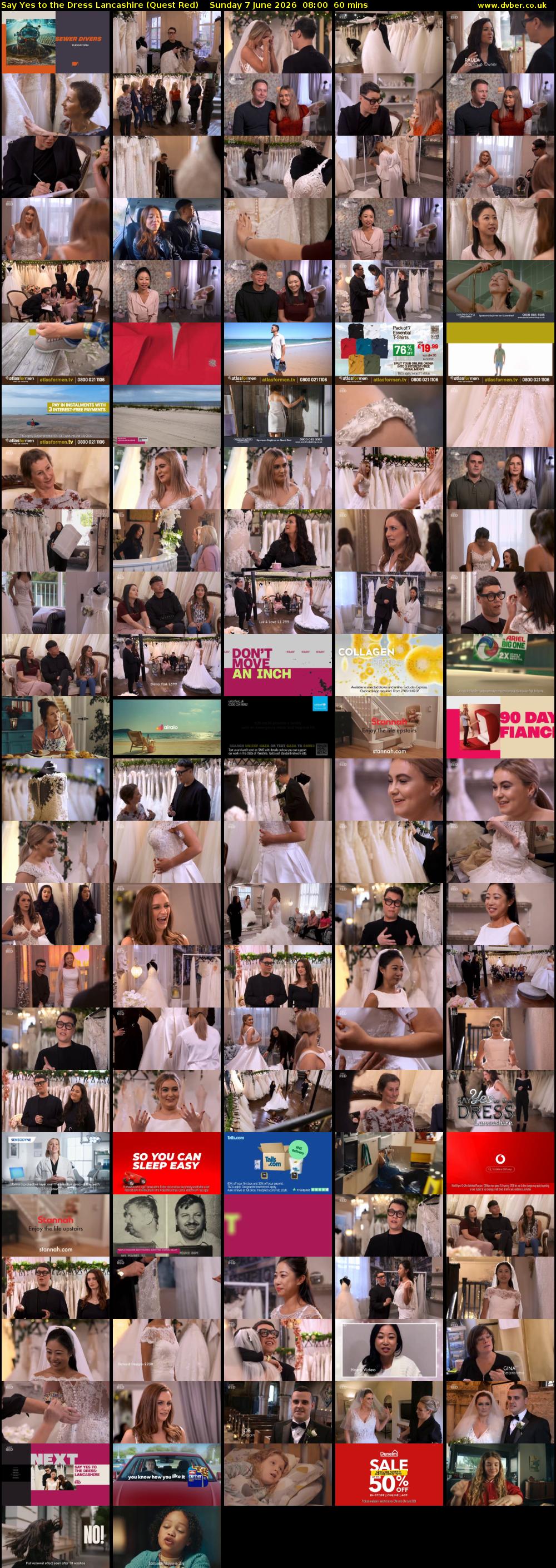 Say Yes to the Dress Lancashire (Quest Red) Sunday 7 June 2026 08:00 - 09:00
