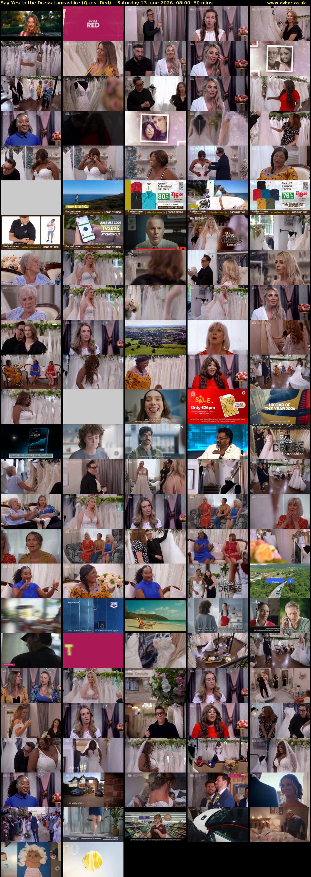 Say Yes to the Dress Lancashire (Quest Red) Saturday 13 June 2026 08:00 - 09:00