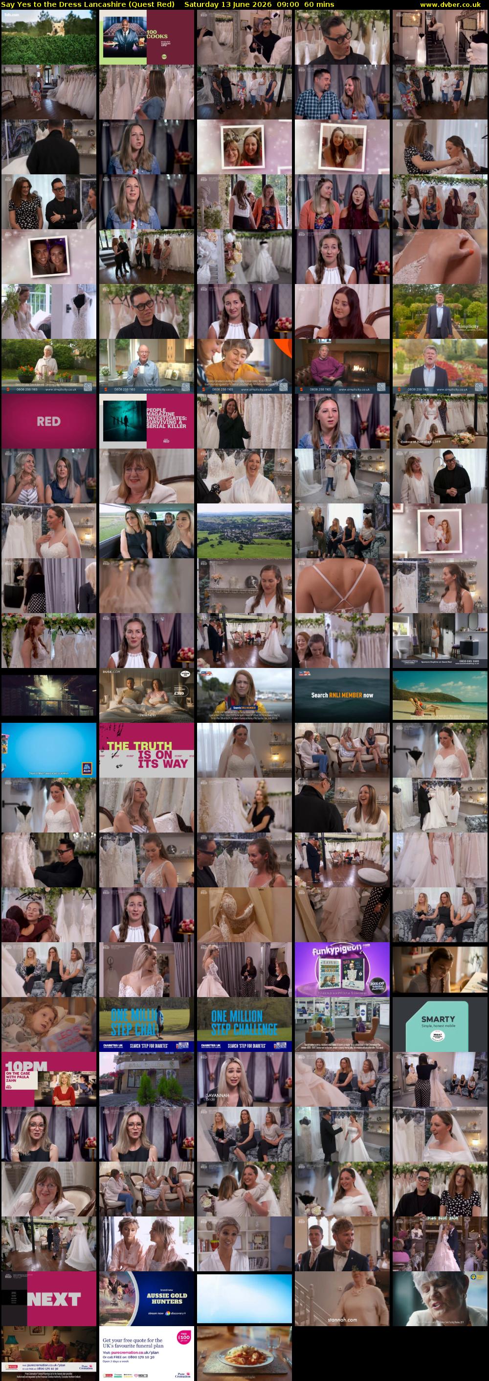 Say Yes to the Dress Lancashire (Quest Red) Saturday 13 June 2026 09:00 - 10:00