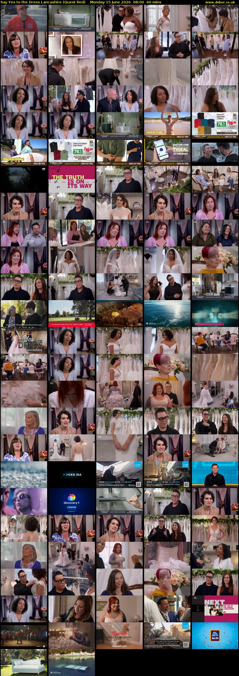 Say Yes to the Dress Lancashire (Quest Red) Monday 15 June 2026 08:00 - 09:00