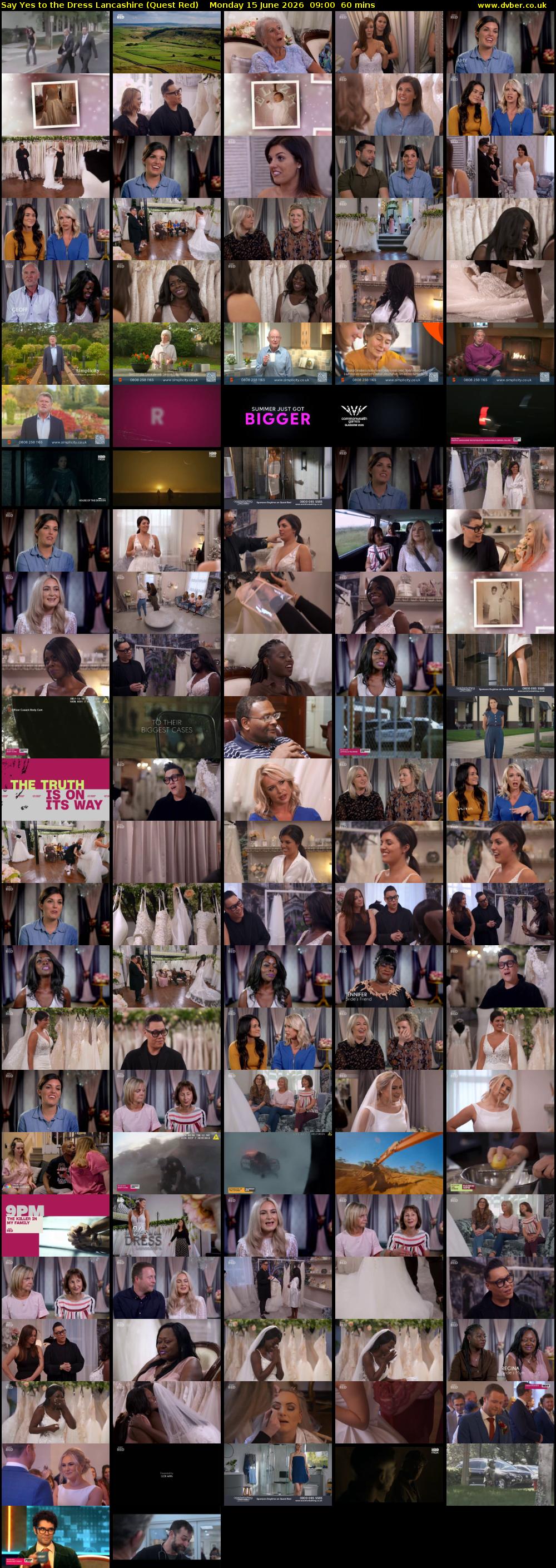 Say Yes to the Dress Lancashire (Quest Red) Monday 15 June 2026 09:00 - 10:00