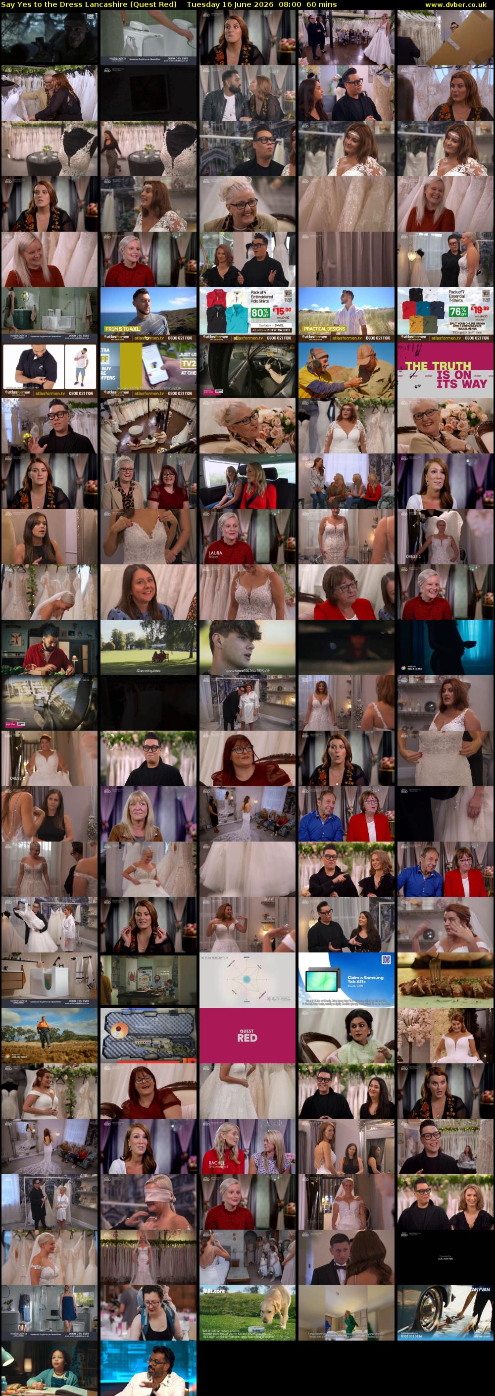 Say Yes to the Dress Lancashire (Quest Red) Tuesday 16 June 2026 08:00 - 09:00