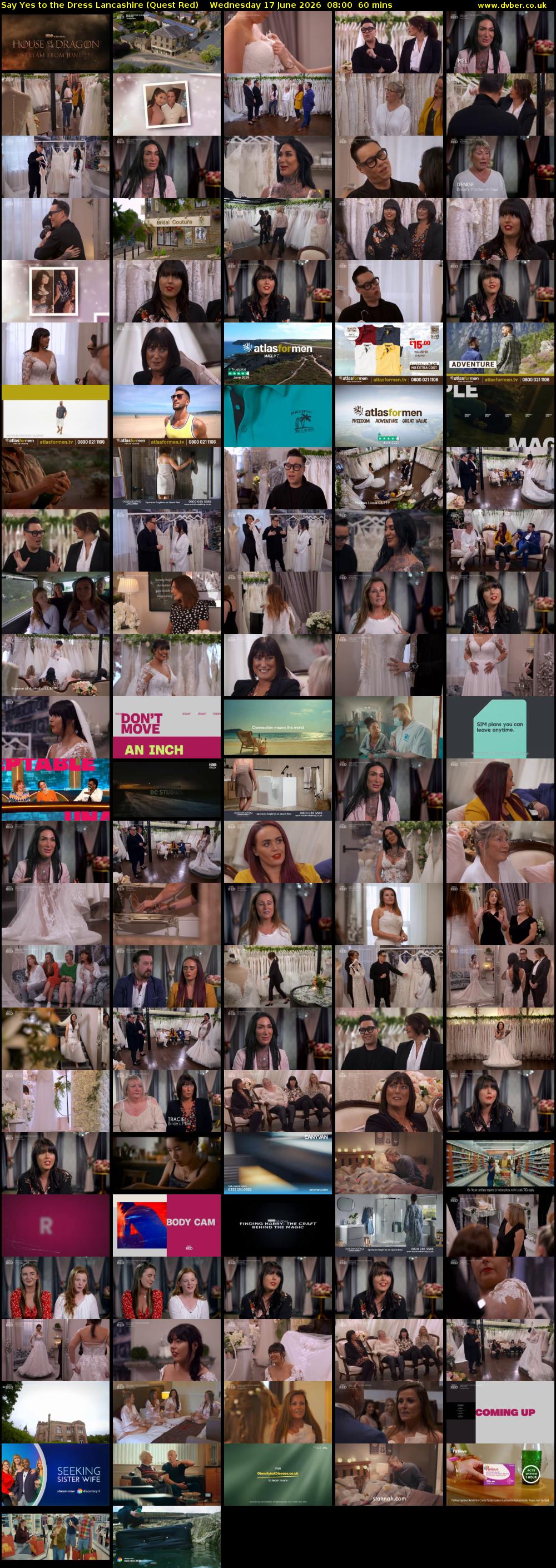 Say Yes to the Dress Lancashire (Quest Red) Wednesday 17 June 2026 08:00 - 09:00