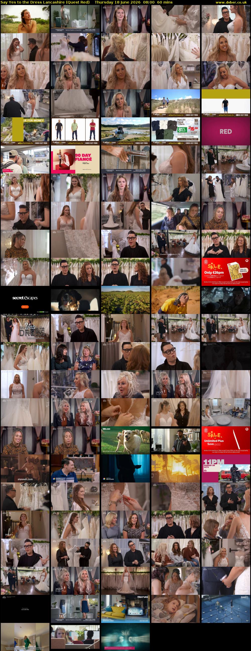 Say Yes to the Dress Lancashire (Quest Red) Thursday 18 June 2026 08:00 - 09:00