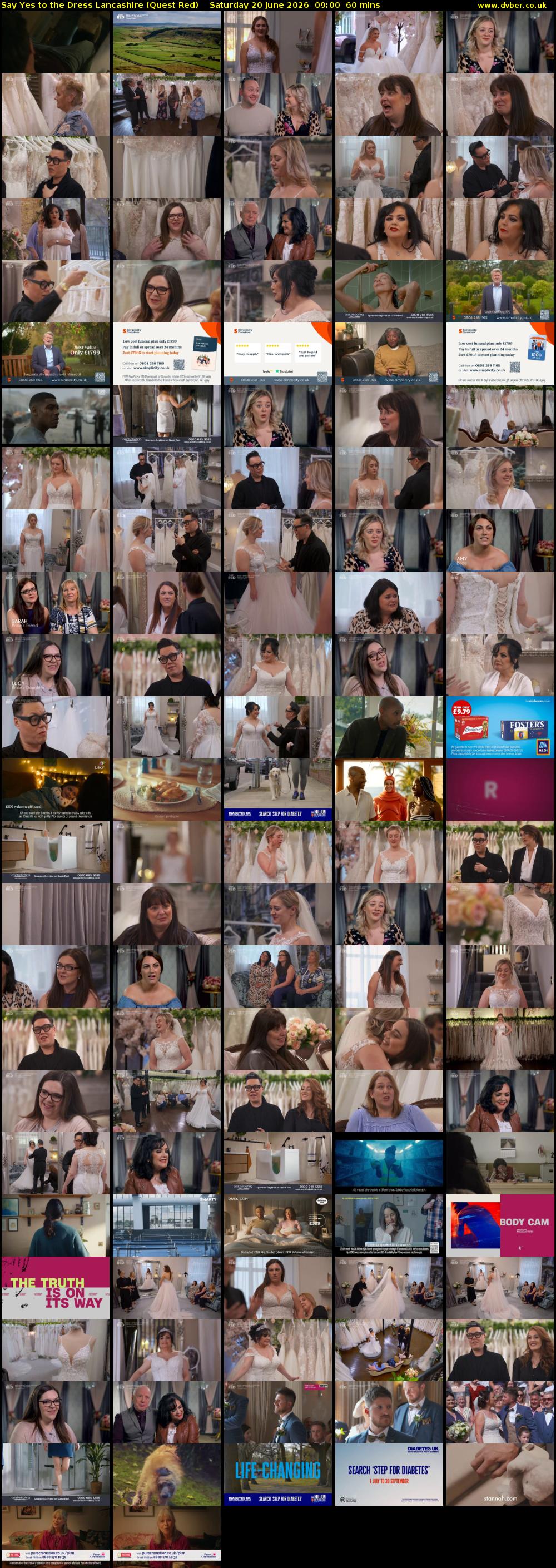 Say Yes to the Dress Lancashire (Quest Red) Saturday 20 June 2026 09:00 - 10:00
