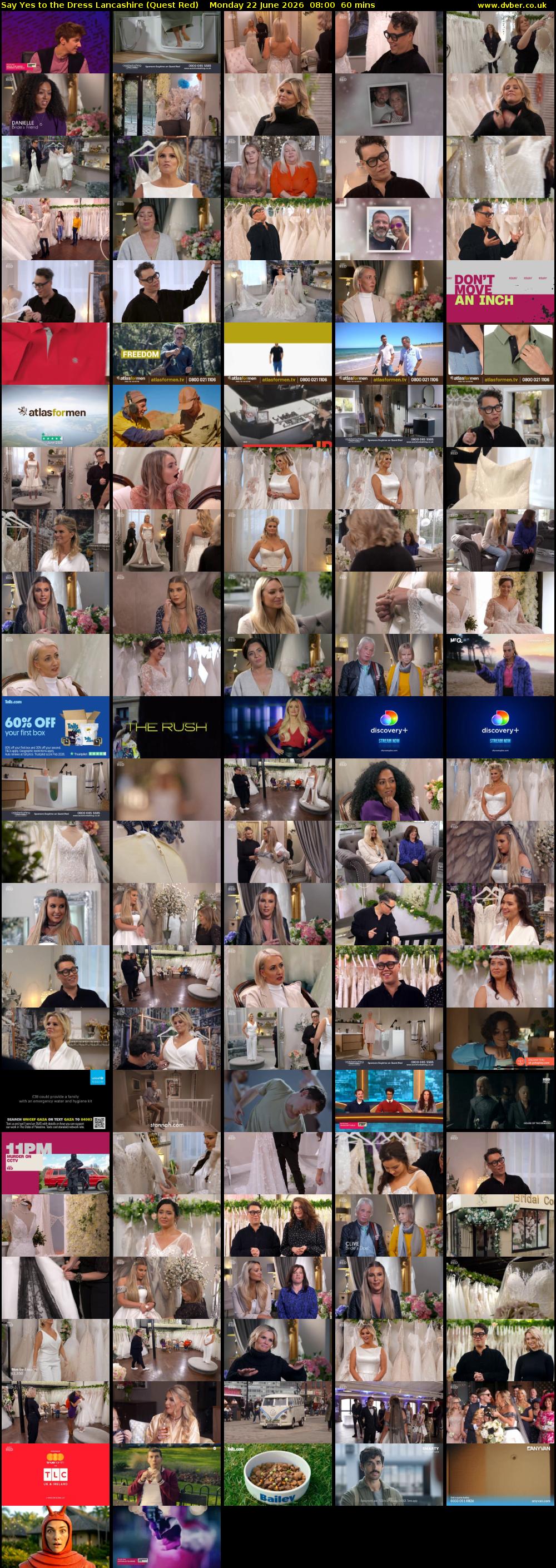 Say Yes to the Dress Lancashire (Quest Red) Monday 22 June 2026 08:00 - 09:00