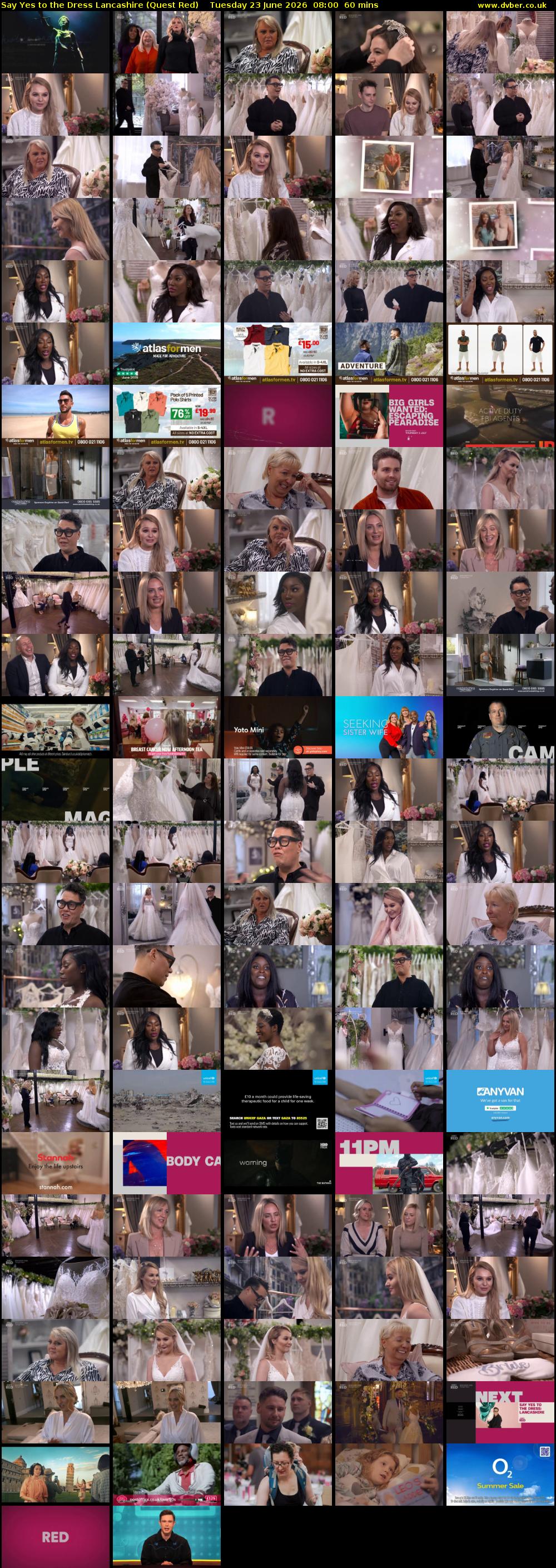 Say Yes to the Dress Lancashire (Quest Red) Tuesday 23 June 2026 08:00 - 09:00