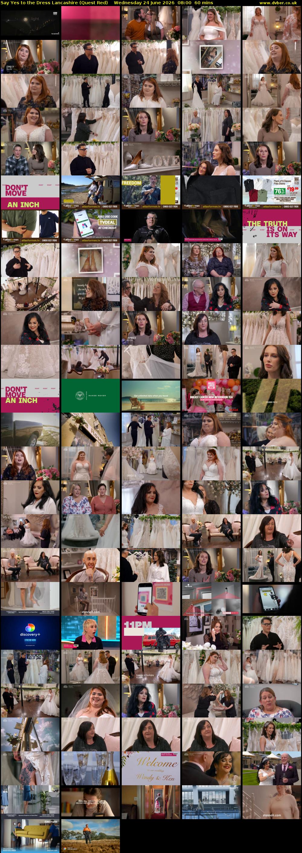 Say Yes to the Dress Lancashire (Quest Red) Wednesday 24 June 2026 08:00 - 09:00