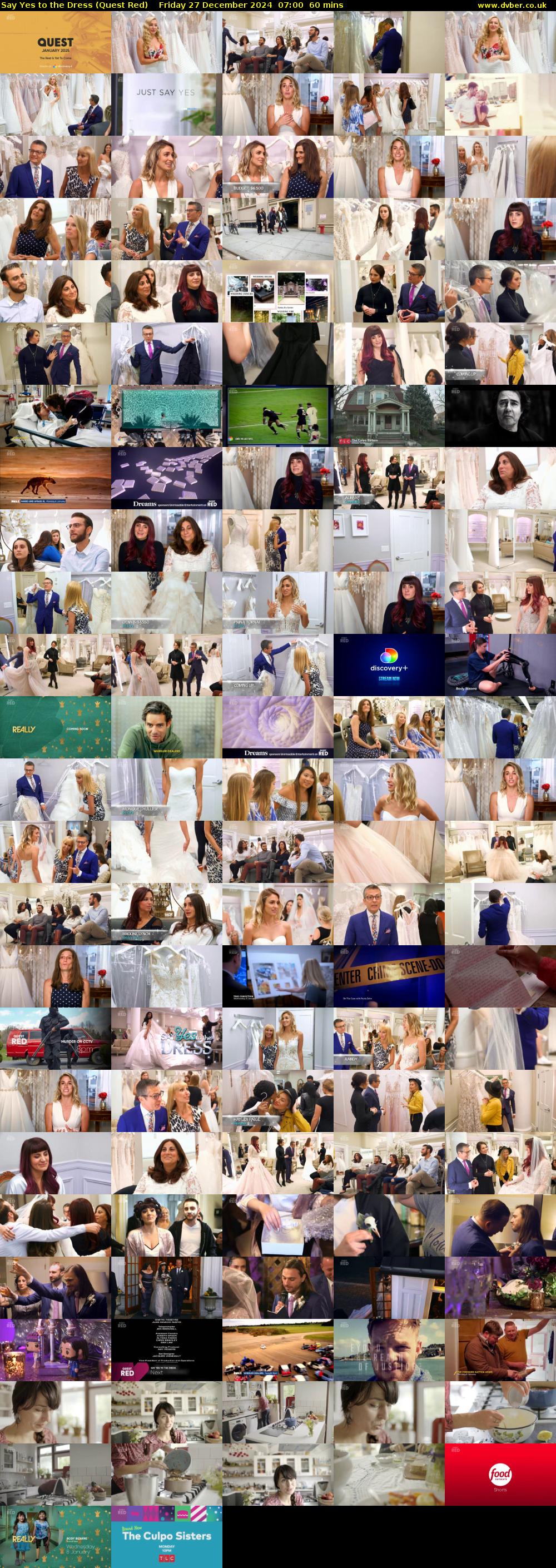 Say Yes to the Dress (Quest Red) Friday 27 December 2024 07:00 - 08:00