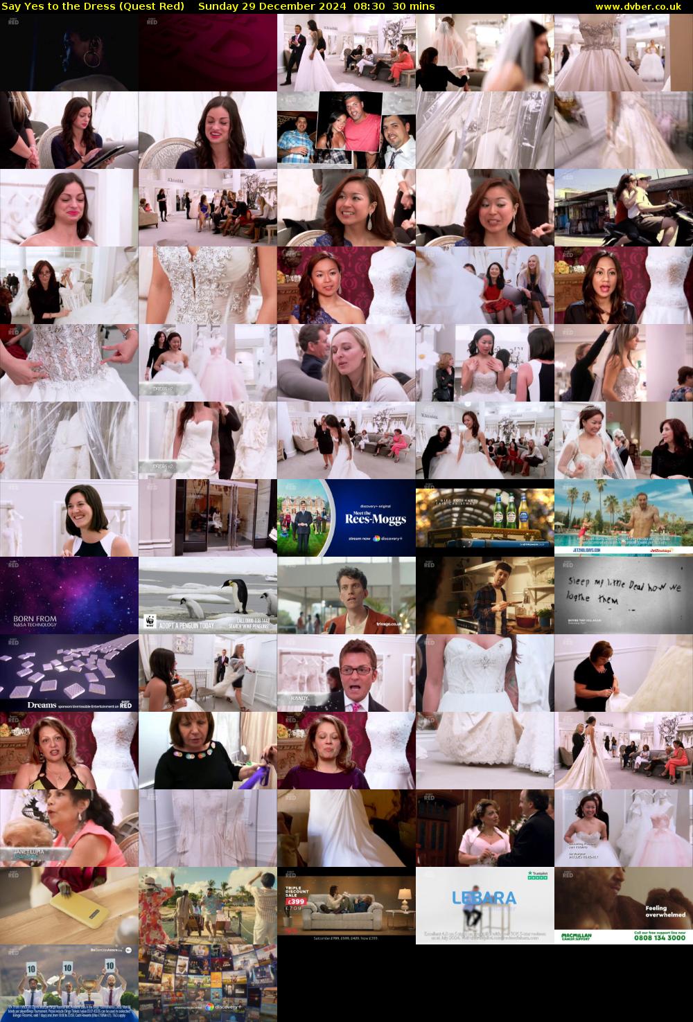 Say Yes to the Dress (Quest Red) Sunday 29 December 2024 08:30 - 09:00