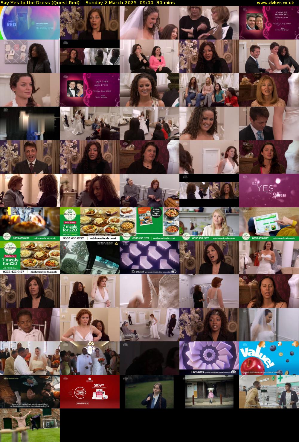 Say Yes to the Dress (Quest Red) Sunday 2 March 2025 09:00 - 09:30