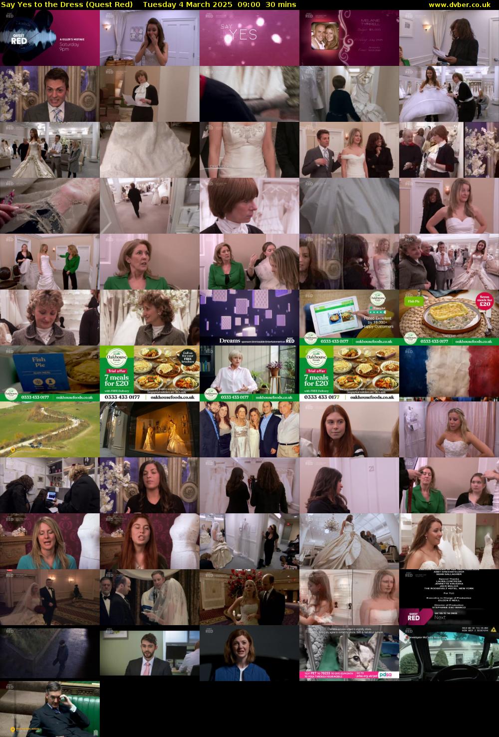 Say Yes to the Dress (Quest Red) Tuesday 4 March 2025 09:00 - 09:30