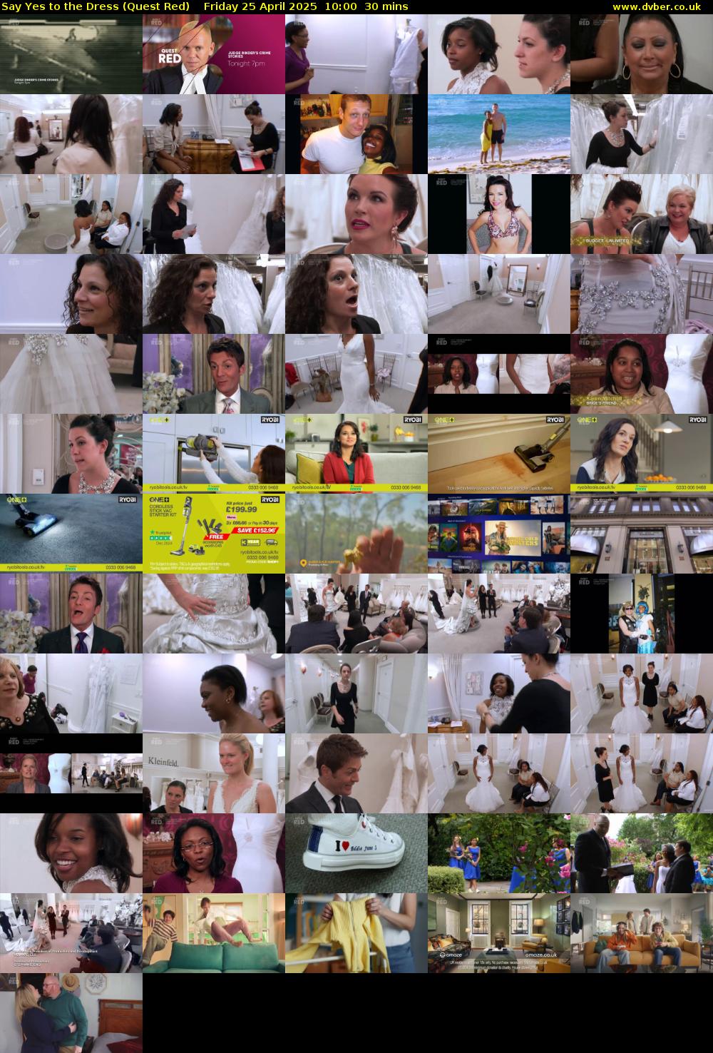 Say Yes to the Dress (Quest Red) Friday 25 April 2025 10:00 - 10:30