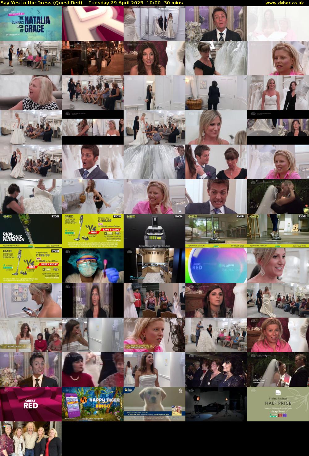Say Yes to the Dress (Quest Red) Tuesday 29 April 2025 10:00 - 10:30