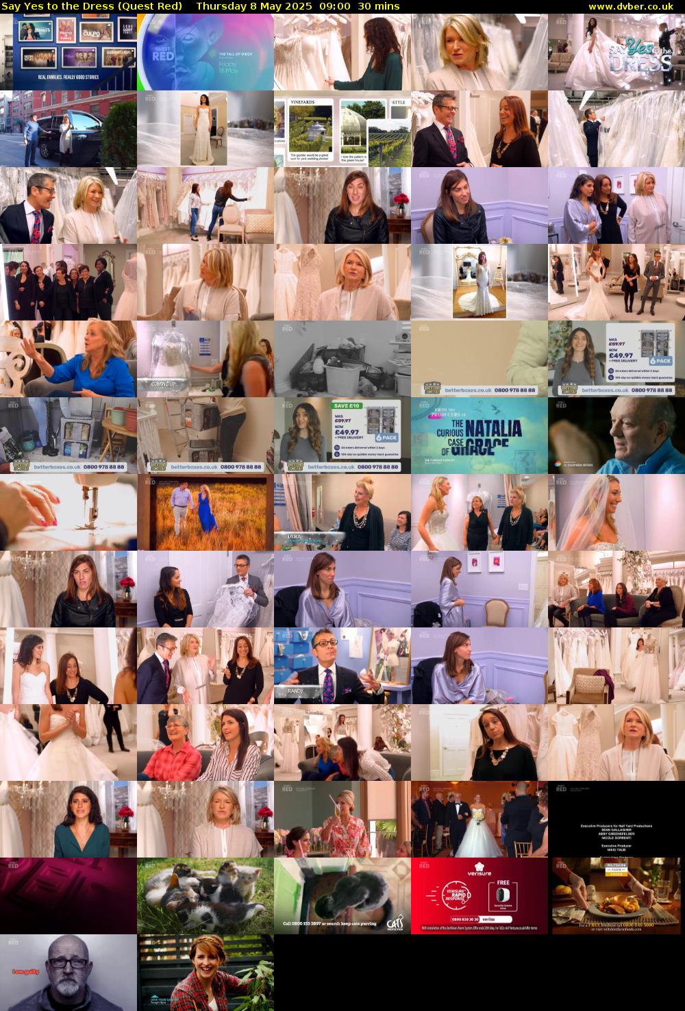 Say Yes to the Dress (Quest Red) Thursday 8 May 2025 09:00 - 09:30