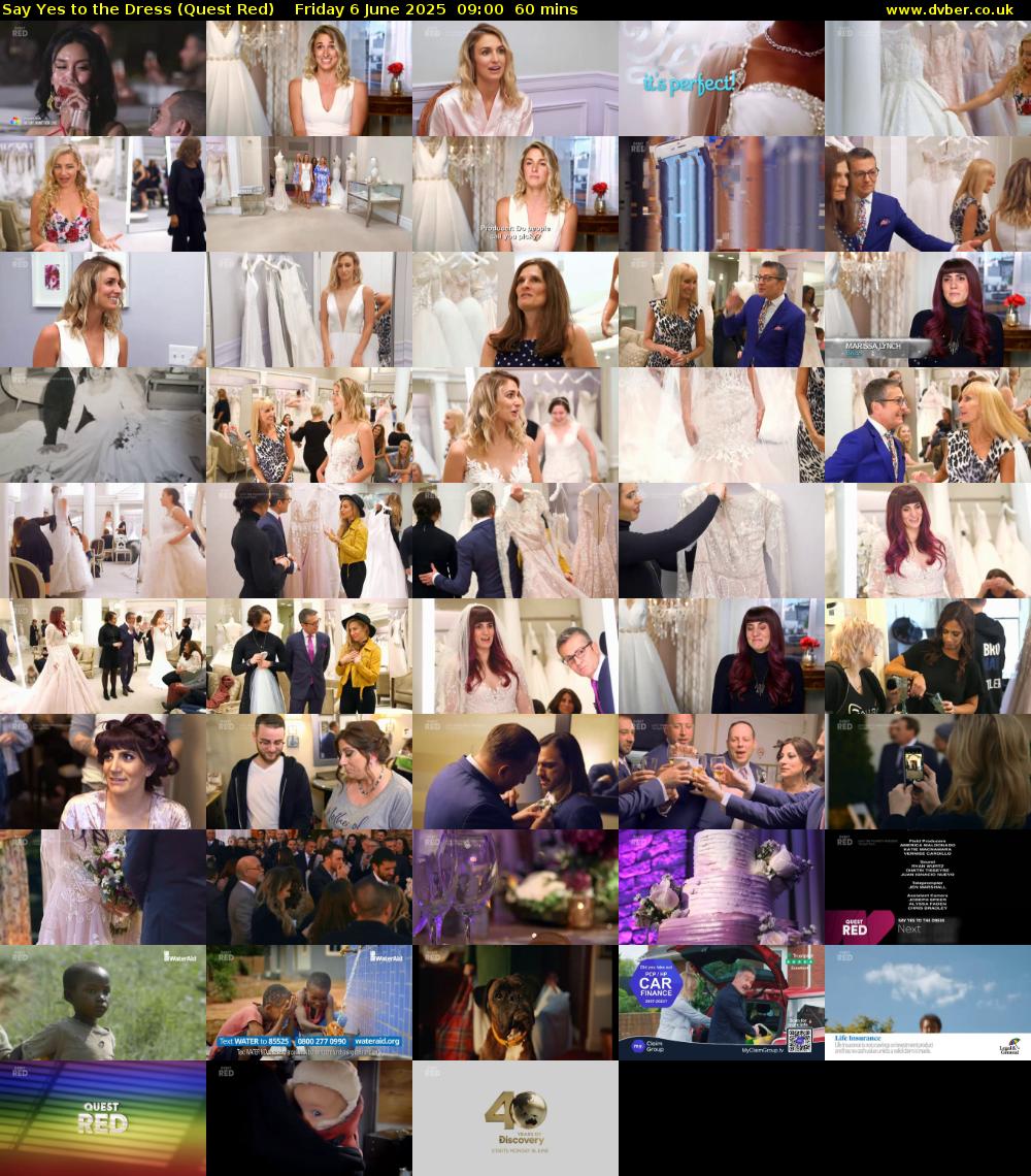 Say Yes to the Dress (Quest Red) Friday 6 June 2025 09:00 - 10:00