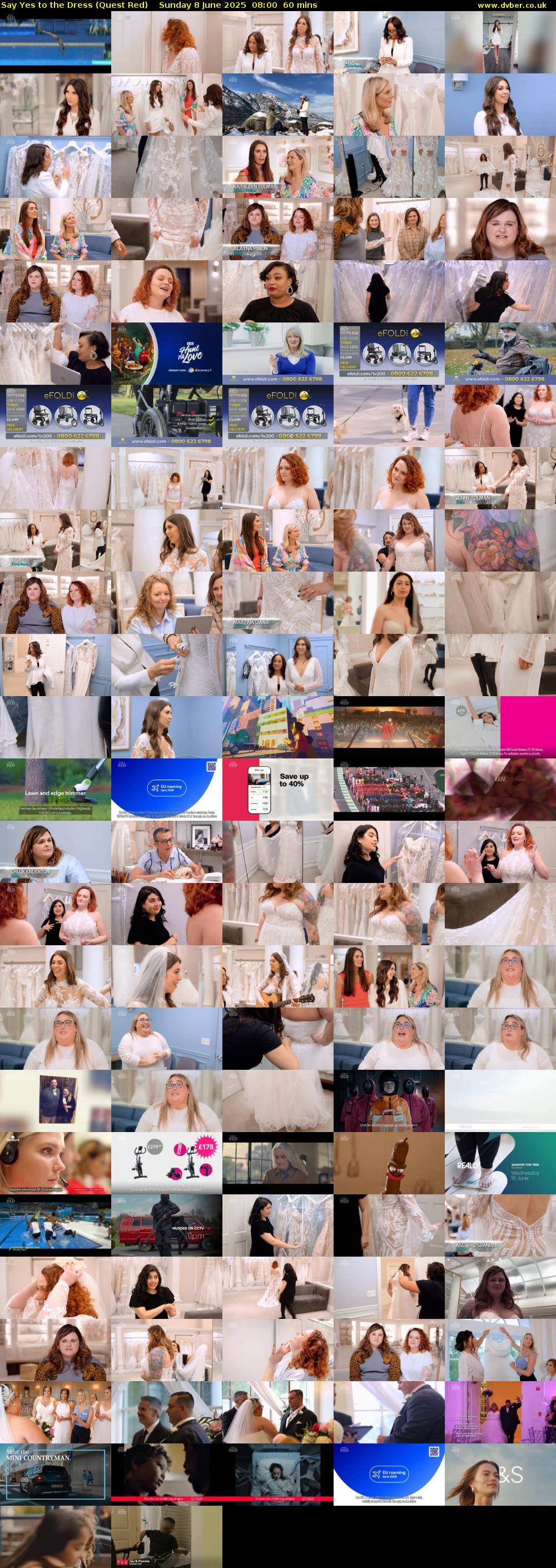 Say Yes to the Dress (Quest Red) Sunday 8 June 2025 08:00 - 09:00