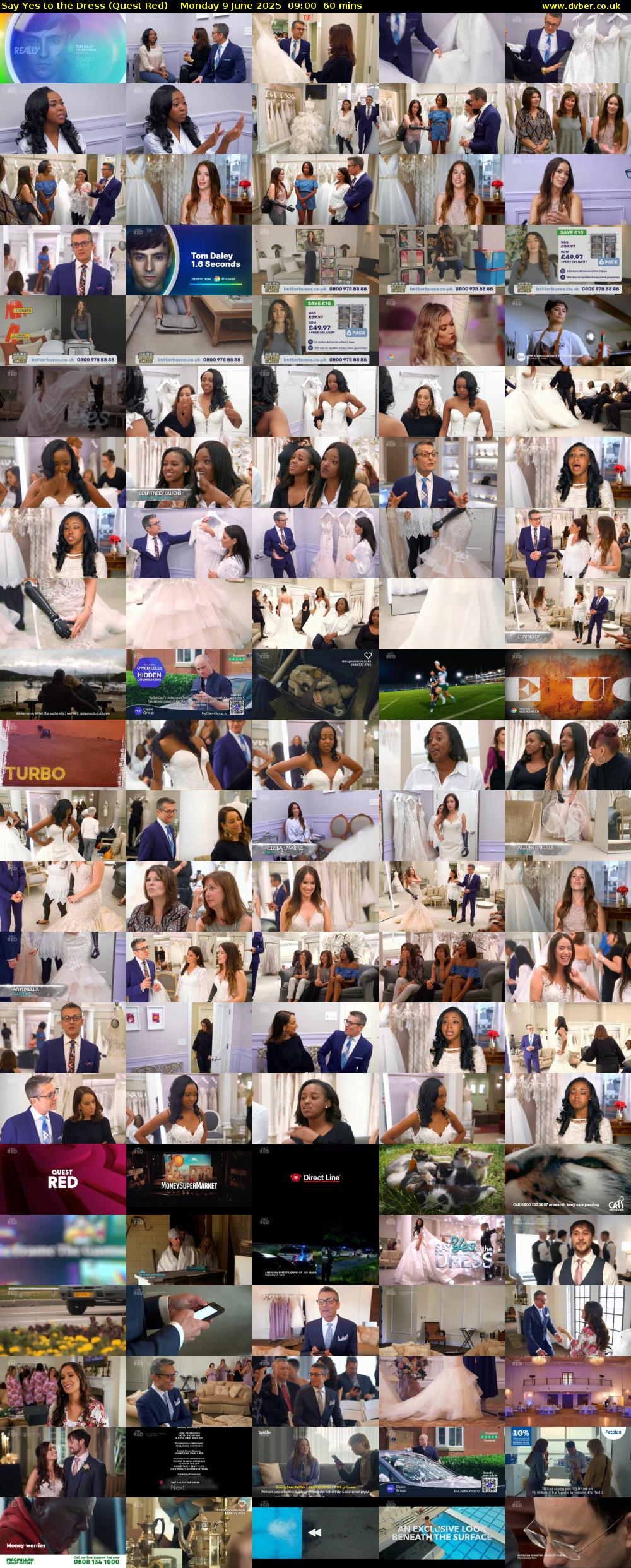 Say Yes to the Dress (Quest Red) Monday 9 June 2025 09:00 - 10:00