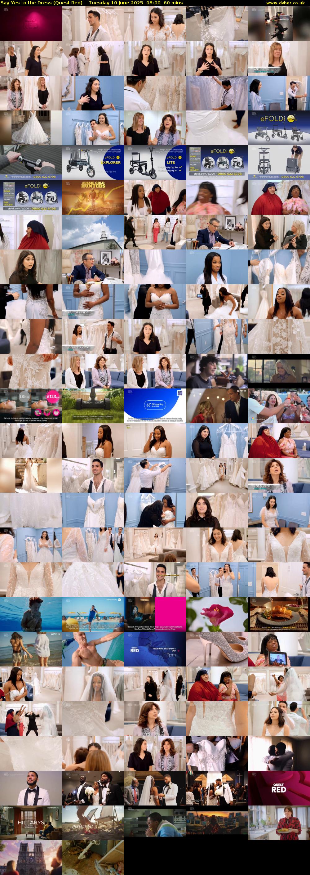 Say Yes to the Dress (Quest Red) Tuesday 10 June 2025 08:00 - 09:00