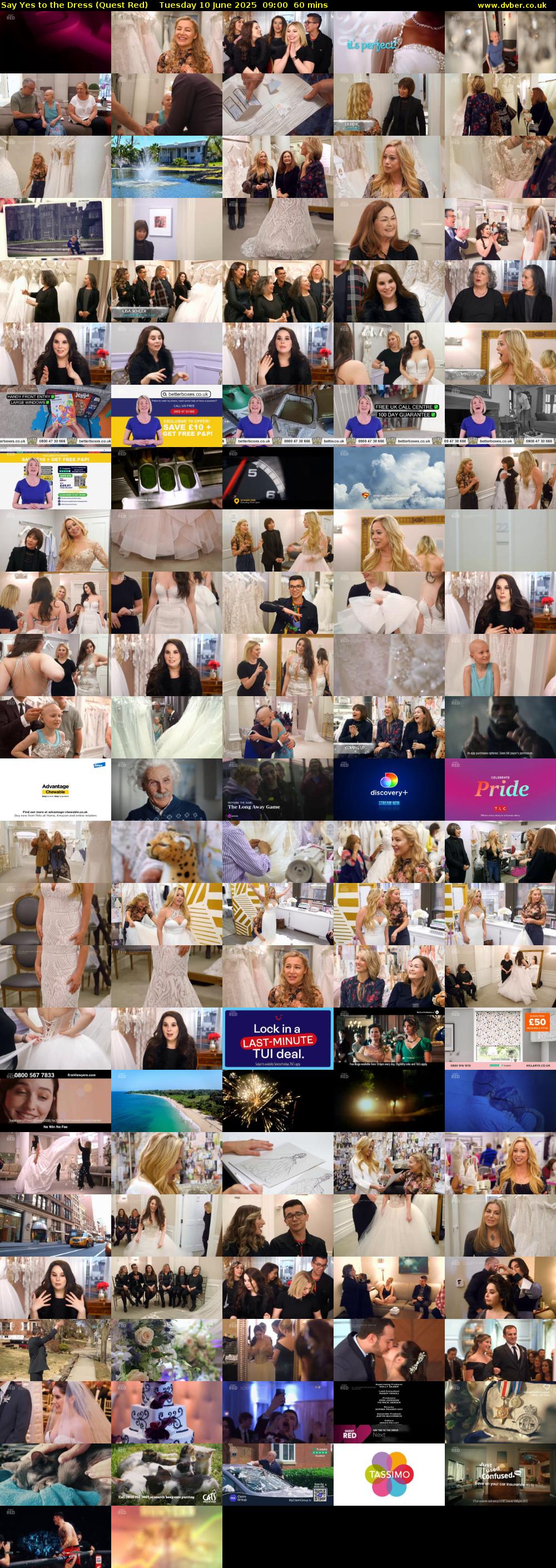 Say Yes to the Dress (Quest Red) Tuesday 10 June 2025 09:00 - 10:00