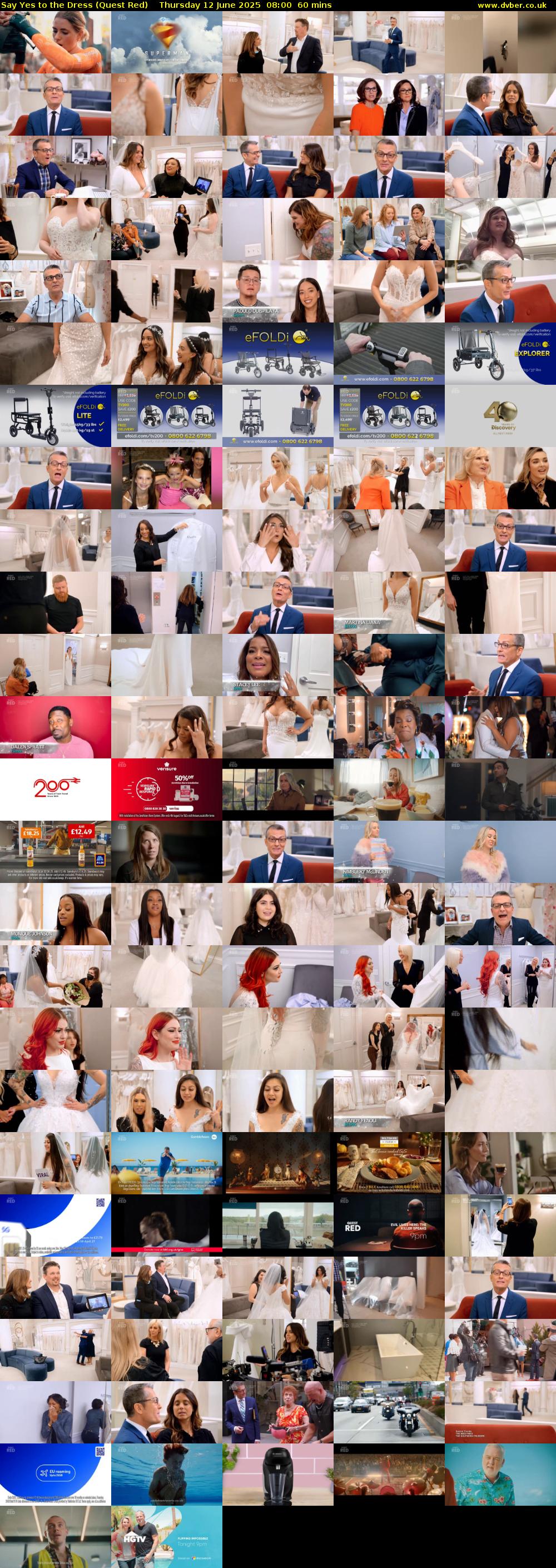 Say Yes to the Dress (Quest Red) Thursday 12 June 2025 08:00 - 09:00