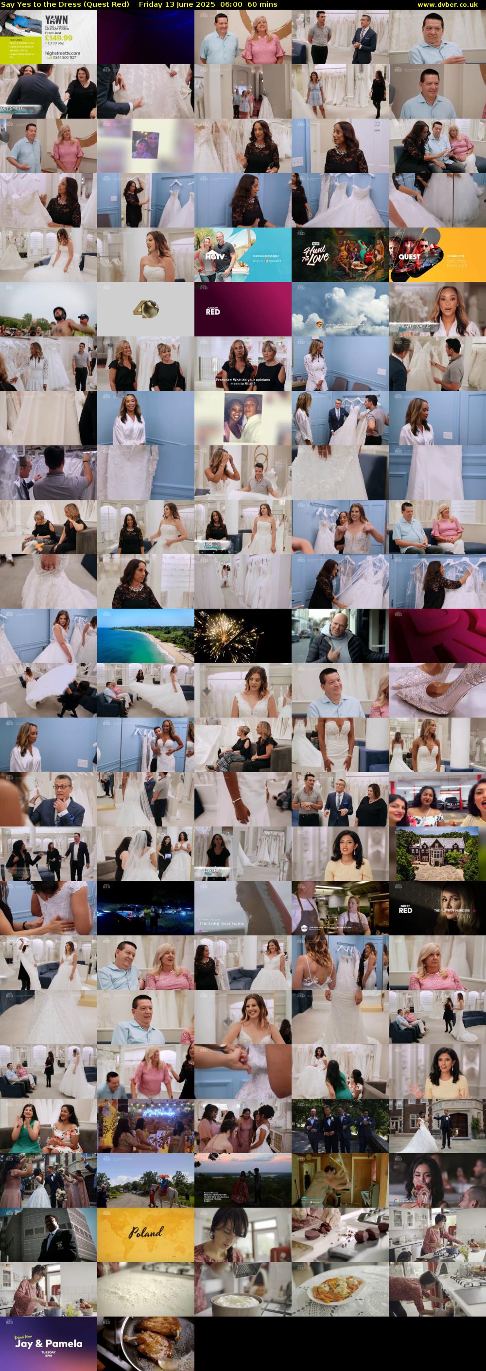 Say Yes to the Dress (Quest Red) Friday 13 June 2025 06:00 - 07:00
