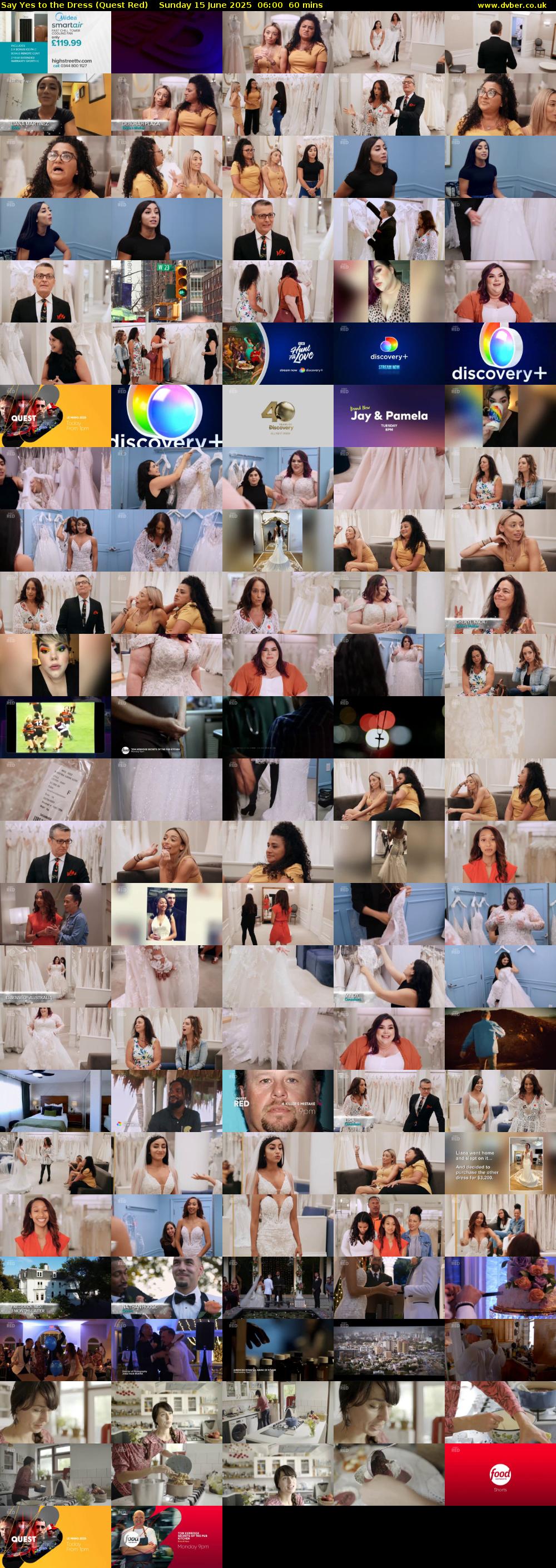 Say Yes to the Dress (Quest Red) Sunday 15 June 2025 06:00 - 07:00